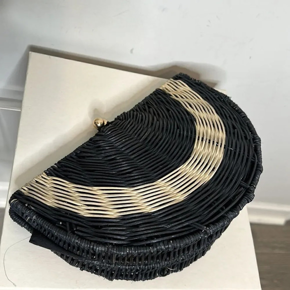 Tabitha Brown for Target Geometric Rattan Clutch Handbag - Picture 6 of 7